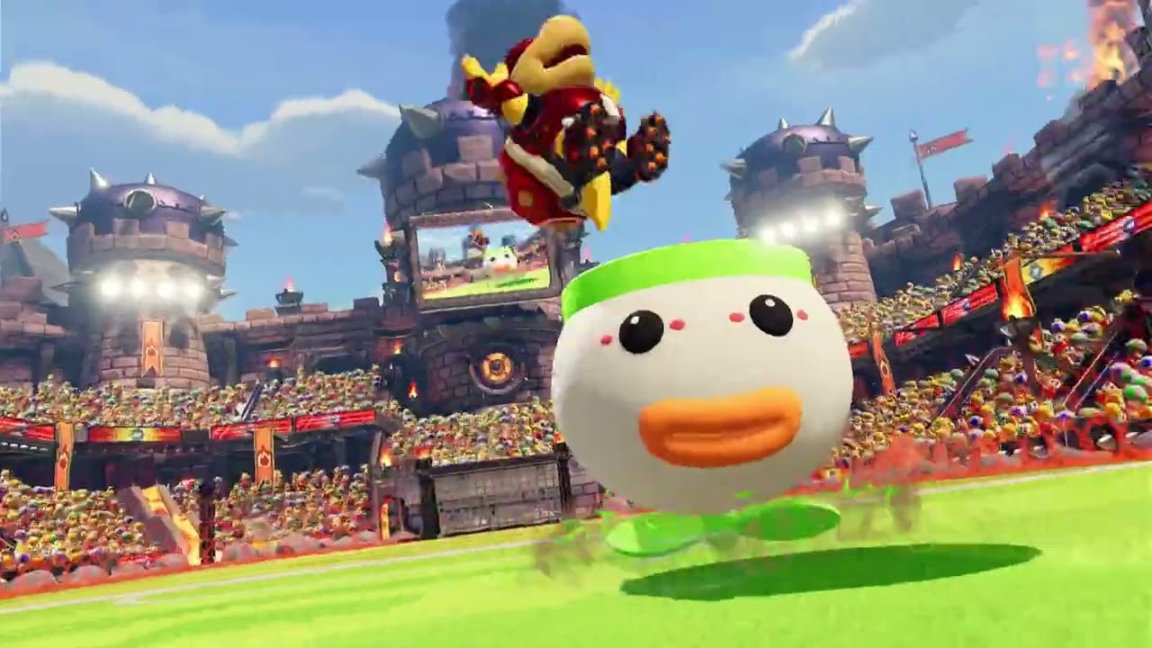 MARIO STRIKERS BATTLE LEAGUE FOOTBALL TEAM BOWSER VS TEAM MARIO PART 2