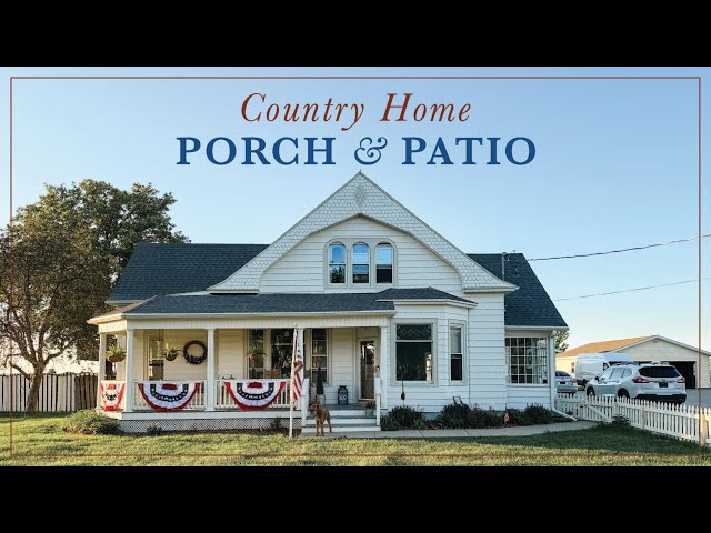 Patriotic Country Home Porch & Patio Transformation w/Castlery class=