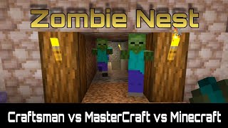 Zombie Nest | Craftsman vs MasterCraft vs Minecraft | Gameplay Android screenshot 4