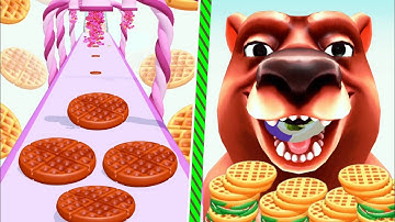 Pancake Rush 🌈🍓🤤 New Update All level Gameplay Android, iOs | 14