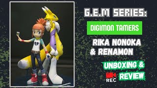 G.E.M. Digimon Tamers Makino Ruki/ Nonaka Rika  & Renamon Figure Unboxing & Review by MegaHouse