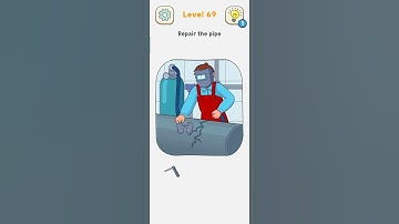 DOP 2: Delete One Part Level 69 Walkthrough Solution #shorts #DOP2