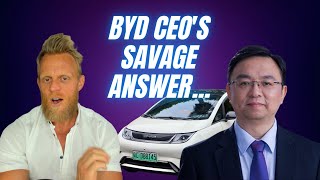 CEO savagely responds to criticism of BYD's profit margins VS Tesla