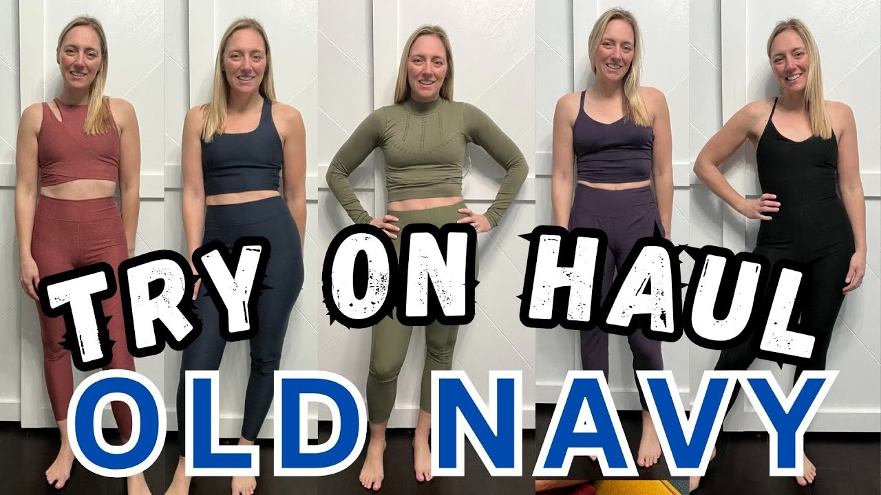 OLD NAVY ACTIVEWEAR TRY-ON HAUL  *LULULEMON DUPES* #oldnavy 