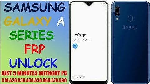 FRP Bypass Samsung 2019 (ANDROID 9.0) A SERIES : A10,A20,A30,A40,A50,A60,A70,A90