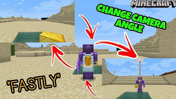 HOW TO CHANGE CAMERA ANGLE IN 1 CLICK - MINECRAFT PE