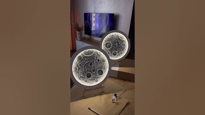 Moon lamp🌙 #shorts #diy #diycrafts #homedecor #tutorial #handmade