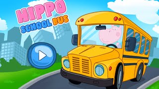 Hippo School Bus Adventure | Kids Cartoon Game | Babies Videos | Fun Educational Game for Kids by QueeniePlays 1,853 views 1 year ago 6 minutes, 49 seconds