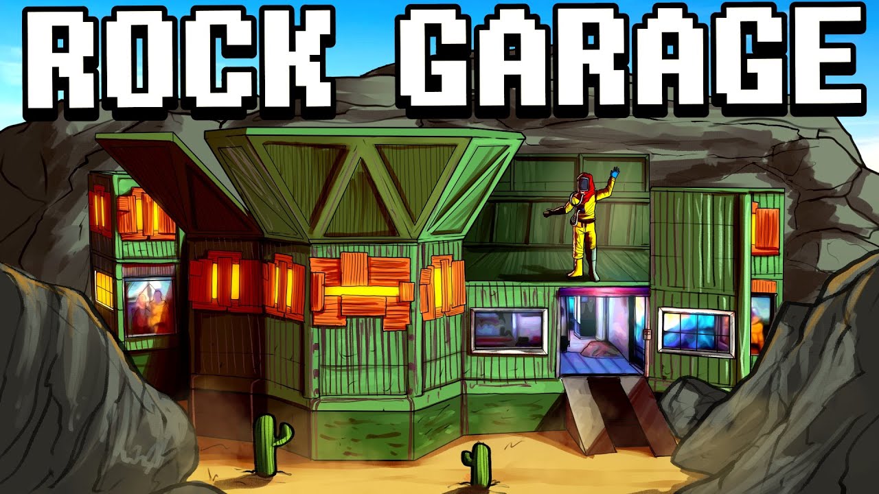 Rust Rp Garage We Built an INSANE CAR GARAGE into a MASSIVE ROCK - Rust (Trio Survival ...