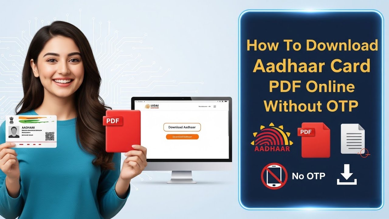 How To Download Aadhaar Card PDF Online Without OTP from New Aadhaar ...