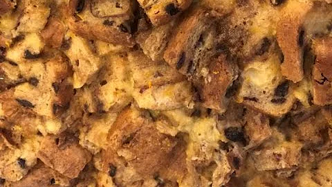 BREAD PUDDING with VANILLA/SPICED RUM SAUCE