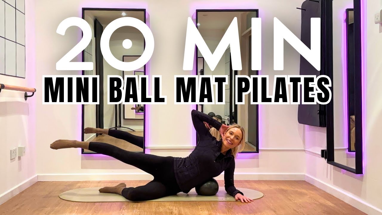 20 minute Mat Pilates with Pilates Mini Ball, Pregnancy Prenatal Mat Pilates Workout with Ball
