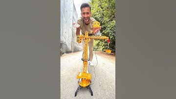 Unboxing remote control construction crane | rc big crane testing