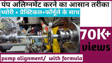 Alignment detail/ face rim alignment/pump motor alignment /shaft alignment /pump alignment