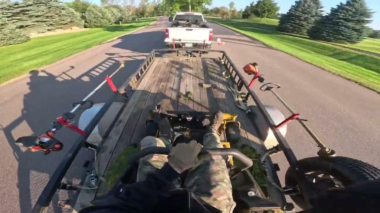 Slant Stripes on a Residential Yard