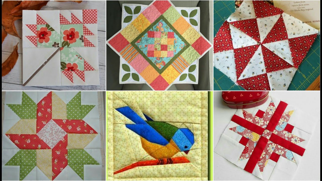 Easy Patchwork Block. For Beginners. Easy Patchwork Quilt Pattern. Patchwork  Design. 