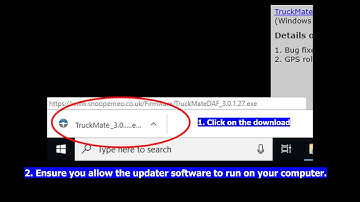 Snooper Device Software Update for Navigation units