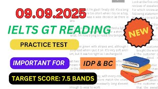 ielts general training reading practice test with answers | 09.09.2025