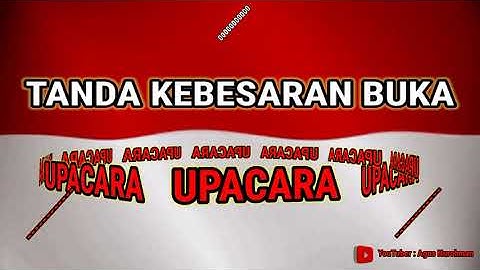 Musik Tanda Kebesaran Buka Pada Upacara
