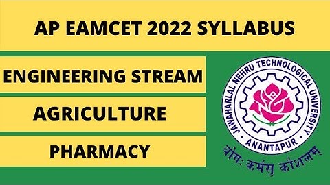 AP Eamcet 2022 Syllabus for MPC Agriculture Pharmacy Syllabus | Examdays