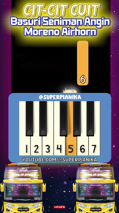 NOT PIANIKA TELOLET BASURI CIT CIT CUIT SENIMAN ANGIN SUPER PIANIKA #telolet #basuri #pianika