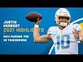Justin Herbert Full Season Highlights | NFL 2021
