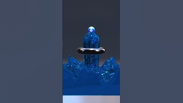 Blender 3D fluid simulation #shorts #fluid #blender