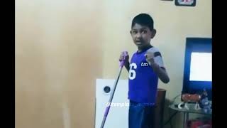 small boy got angry due to lockdown viral funny video meme Template