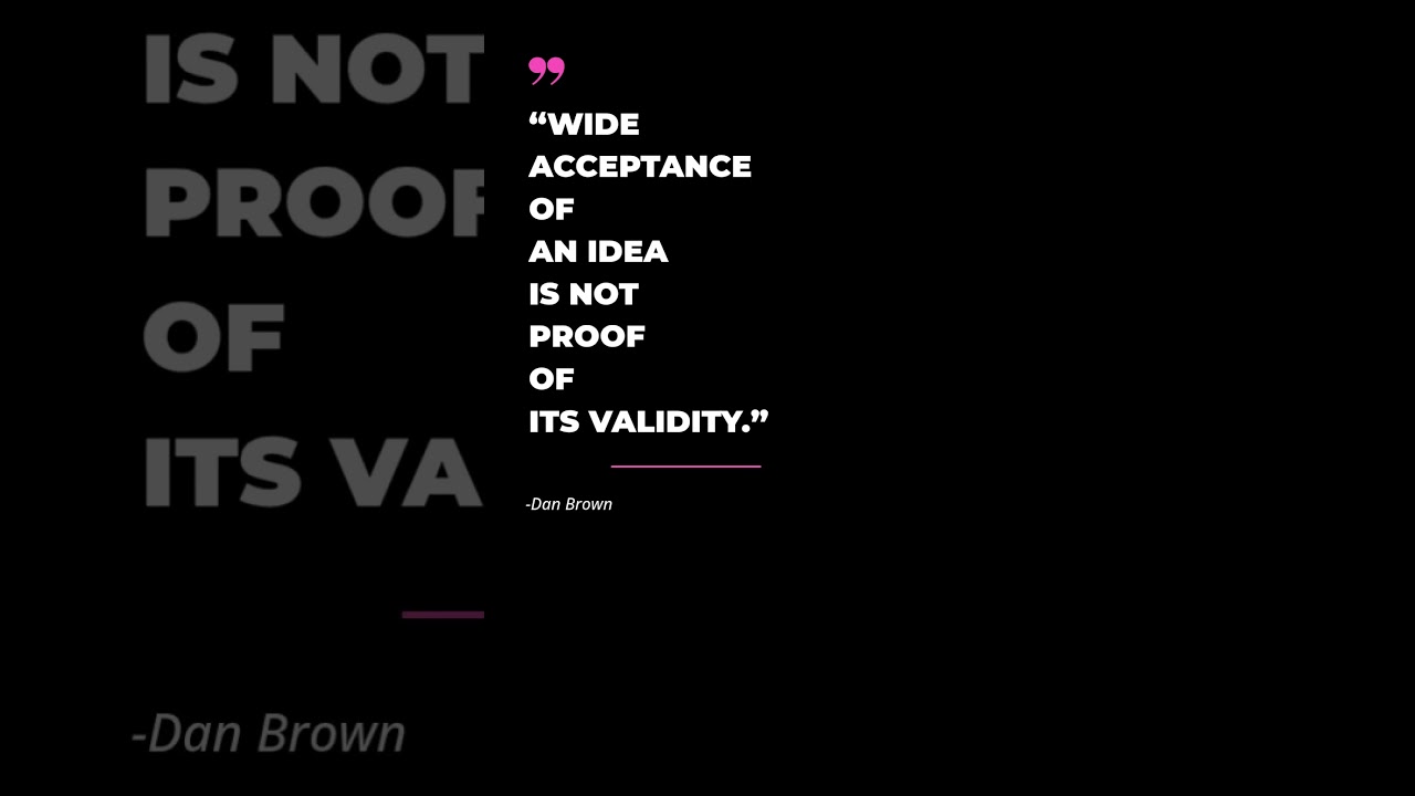 Quote of The Day | Dan Brown | 