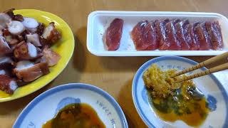 北海道産の蛸と千葉県産の鰹！