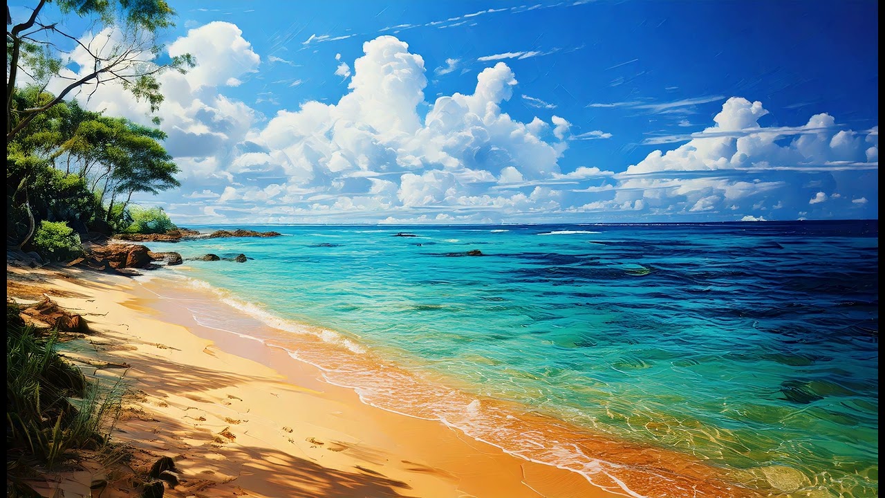 2-Hour 4K Frame TV Art | Emerald Shores: The Guam Escape | Wallpaper TV Art | WLPR GLLRY