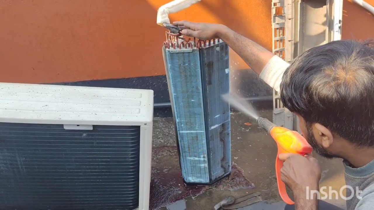 AC indoor unit full cleaning  👷👷👷👷