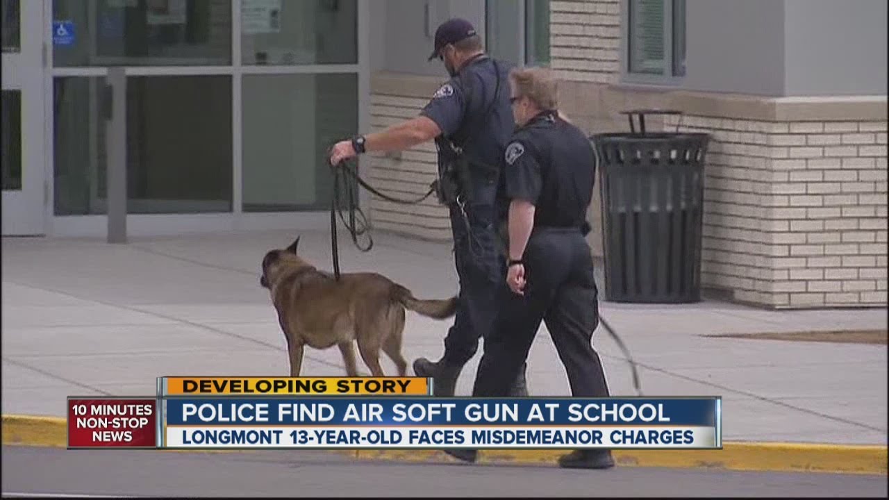 Teen arrested after pellet gun found in school - YouTube
