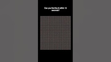 Can you find the 8 within 10 seconds?? #youtubeshorts #tricks #intresting #youtubeindia