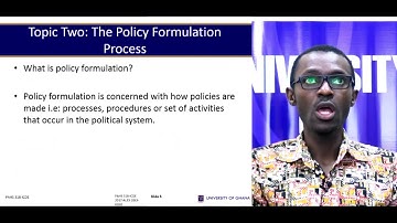 PAHS 318: Public Administration - Session 6: - Public Policy Formation