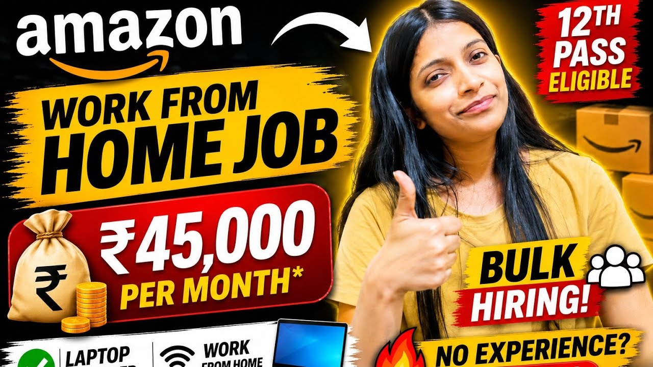 Amazon work from Home & Office Jobs 2026 || Customer Care Executive ...