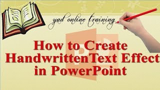 This tutorial will help the students how to create handwriting text
effect in microsoft powerpoint 2016. writing with pen ppt, e...