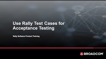 Use Rally Test Cases for Acceptance Testing