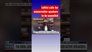 PA Democrat: Cancel 3 conservative speakers on campus #shorts
