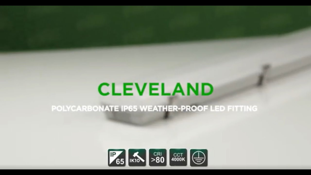 NVC Lighting: CLEVELAND Polycarbonate IP65 Weather-Proof LED Fitting
