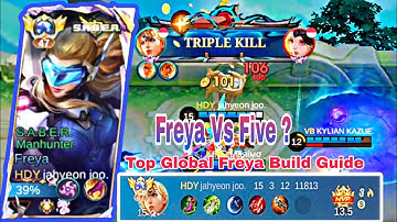 Freya vs 5 Enemies! 🔥 Top Global Freya Build & Insane Gameplay | Mobile Legends