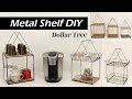 METAL & WOOD TIERED TRAY / DOLLAR TREE DIY / Coffee Bar Decor DIY / 2 Tiered Shelf DIY