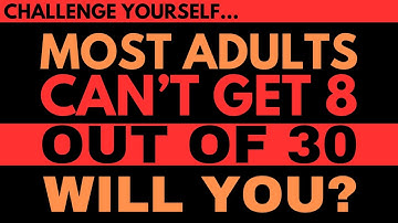 Only 1% Of The Population Can Get A Score Of 15 Or Higher! Can You? #generalknowledge