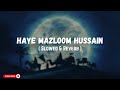 Haye Mazloom Hussain Slowed Reverb Nadeem Sarwar 2024 Haye Mazloom Hussain Slowed Reverb Nadeem Sarwar 2024