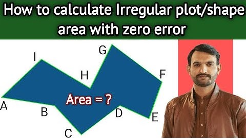 How to calculate irregular plot area using coordinate | Calculate area of cross section in excel