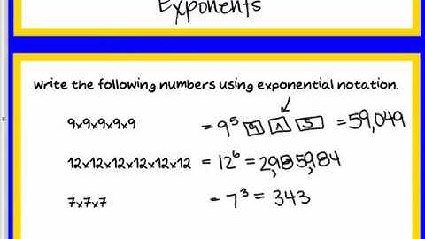 2 Video Simplify Expressions using Exponents