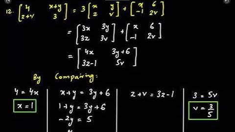XI Math Chap 2 Matrices Basics by Sir Ahsan Abdullah Patel - Part 3