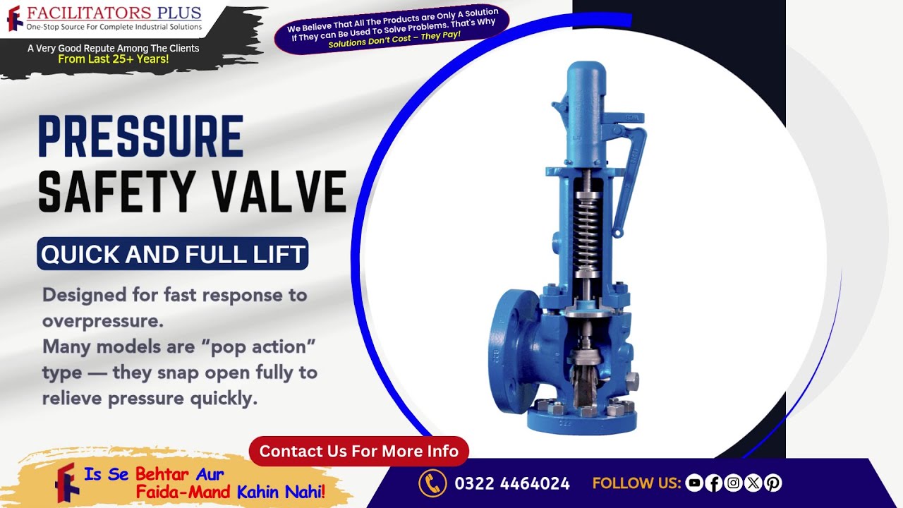 Pressure Safety Valve The Guardian of Overpressure | Facilitators Plus