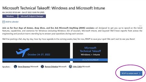How to join the Microsoft Technical Takeoff - October 24-27