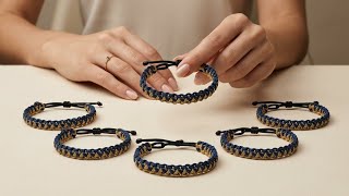How to make Easiest Bracelet 👌 | macrame bracelet tutorial | Thread Art 